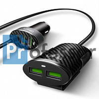 ЗУ Автомобильное LDNIO C502 4 USB порта 2+2 длина 1м