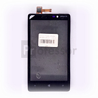 Тачскрин Nokia Lumia 820 (RM-825) черный с рамкой