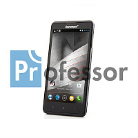 Дисплей Lenovo P780 с тачскрином черный (телефон б/у)