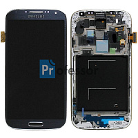 Дисплей Samsung i9505 (S4 LTE) с тачскрином в рамке черный Amoled