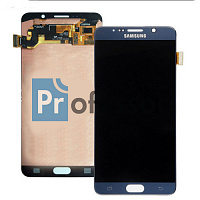 Дисплей Samsung N920 (Note 5) с тачскрином синий TFT