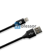 USB кабель PROFESSOR CA03 (черный) для iPhone 5; 6; 7