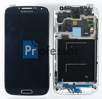 Дисплей Samsung i9500 (S4) с тачскрином в рамке черный Amoled