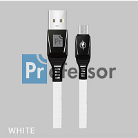 USB кабель PROFESSOR CA31 (белый) micro для Android