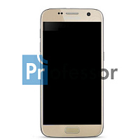 Дисплей Samsung G930 (S7) с тачскрином золото засвет (тел.)