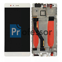 Дисплей Huawei P9 Plus (VIE-L29) с тачскрином в рамке белый
