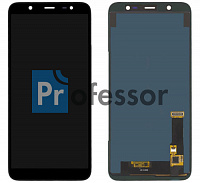 Дисплей Samsung J810 (J8 2018)  с тачскрином черный TFT (с регулируемой подсветкой)