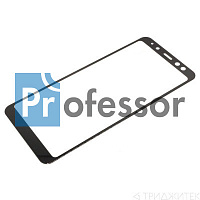 Стекло под переклейку Samsung A530 (A8) черный