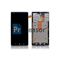 Дисплей Nokia Lumia 1520 (rm 937) с тачскрином в рамке черный