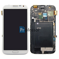 Дисплей Samsung N7100 (Note 2) с тачскрином в рамке белый