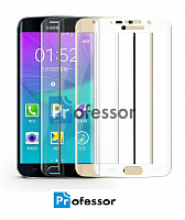 Стекло защитное полное Samsung G925 (S6 Edge) белый