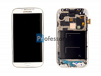Дисплей Samsung i9505 (S4 LTE) с тачскрином в рамке белый Amoled