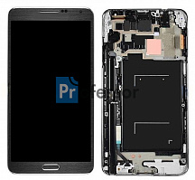 Дисплей Samsung N900 (Note 3) с тачскрином в рамке черный TFT