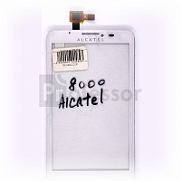 Тачскрин Alcatel 8000 (Scribe Easy) белый