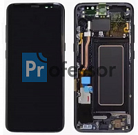 Дисплей Samsung G950 (S8) с тачскрином в рамке черный