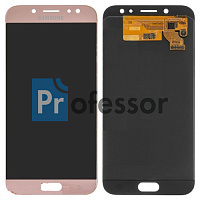Дисплей Samsung J730 (J7 2017) с тачскрином розовый OLED