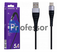 USB кабель BOROFONE BX32 5A Type C черный