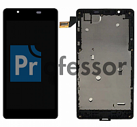 Дисплей Microsoft Lumia 540 (rm 1141) с тачскрином в рамке черный