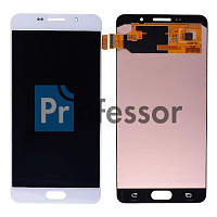 Дисплей для Samsung A710 (A7 2016) с тачскрином белый OLED