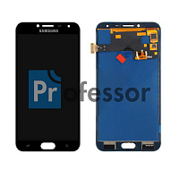 Дисплей Samsung J400 (J4 2018) с тачскрином черный OLED
