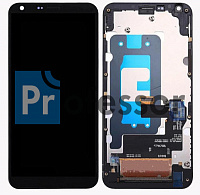 Дисплей LG Q6 / Q6A / Q6 Plus / Q7 / Q7 Plus (M700 / Q610NM) с тачскрином в рамке черный