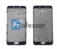 Рамка дисплея (средняя часть корпуса) Meizu M5 Note черный