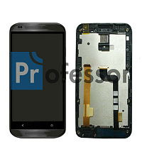 Дисплей HTC Desire 601 с тачскрином в рамке черный