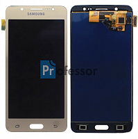 Дисплей Samsung J510 (J5 2016) с тачскрином золото TFT (с регулируемой подсветкой)