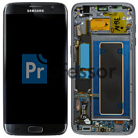 Дисплей Samsung G935 (S7 Edge) с тачскрином в рамке черный Oled