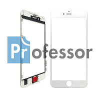 Стекло под переклейку iPhone 7 Plus+Рамка+ОСА белый