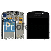 Дисплей Blackberry Q10 с тачскрином в рамке черный