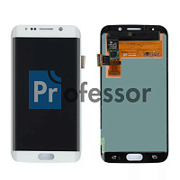 Дисплей Samsung G925 (S6 Edge) с тачскрином в рамке белый Oled