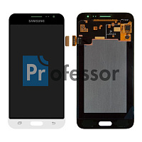 Дисплей Samsung J320 (J3 2016) с тачскрином белый OLED