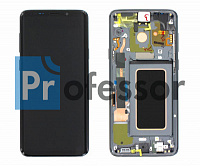 Дисплей Samsung G965 (S9 Plus) с тачскрином в рамке черный (засвет)