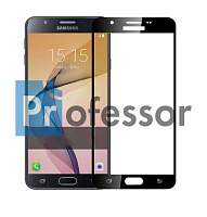 Стекло защитное полное Samsung G570 (J5 Prime) черный (Full)
