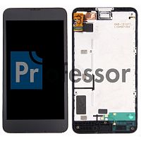 Дисплей Nokia Lumia 630 / 635 (rm 974 / rm 976) с тачскрином в рамке черный