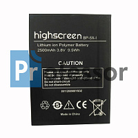 Аккумулятор Highscreen BP-5X-I (Boost II) 2500 mAh
