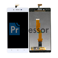 Дисплей Oppo R9 с тачскрином в рамке белый