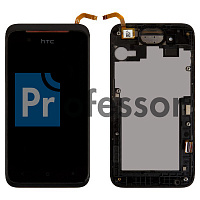 Дисплей HTC Desire 210 с тачскрином в рамке черный