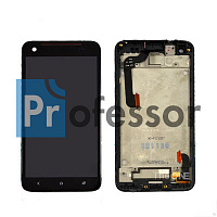 Дисплей HTC Butterfly S с тачскрином в рамке черный